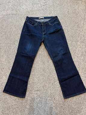 Levi’s 529 Curvy Bootcut Jeans Women’s Size 16 Short Blank Red Tab Dark Wash